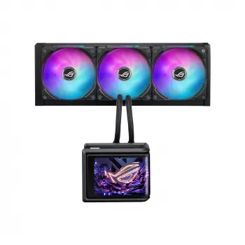 Cooler líquido all-in-one ASUS ROG Ryuo IV SLC 360 ARGB – ventoinha de 120 mm, radiador de 360 mm, preto