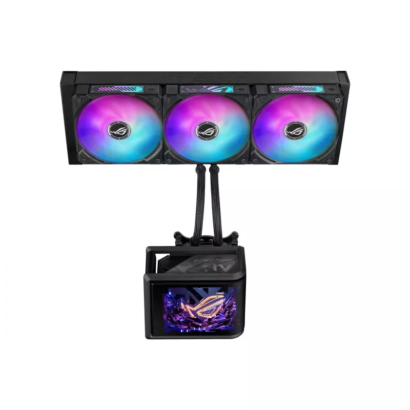 Cooler líquido all-in-one ASUS ROG Ryuo IV SLC 360 ARGB – ventoinha de 120 mm, radiador de 360 mm, preto