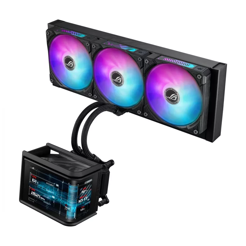 Cooler líquido all-in-one ASUS ROG Ryuo IV SLC 360 ARGB – ventoinha de 120 mm, radiador de 360 mm, preto