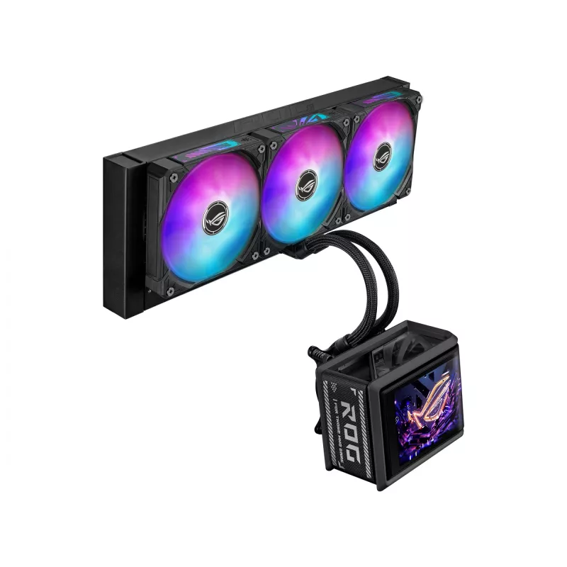 Cooler líquido all-in-one ASUS ROG Ryuo IV SLC 360 ARGB – ventoinha de 120 mm, radiador de 360 mm, preto