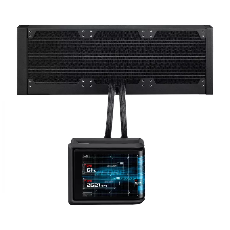 Cooler líquido all-in-one ASUS ROG Ryuo IV SLC 360 ARGB – ventoinha de 120 mm, radiador de 360 mm, preto