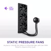Refrigerador líquido All-in-One NZXT Kraken Plus 360 12 cm preto Fluid Dynamic Bearing