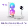 Refrigerador líquido All-in-One para CPU NZXT Kraken Plus RGB 240 — ventoinha de 120 mm, rolamento FDB, branco