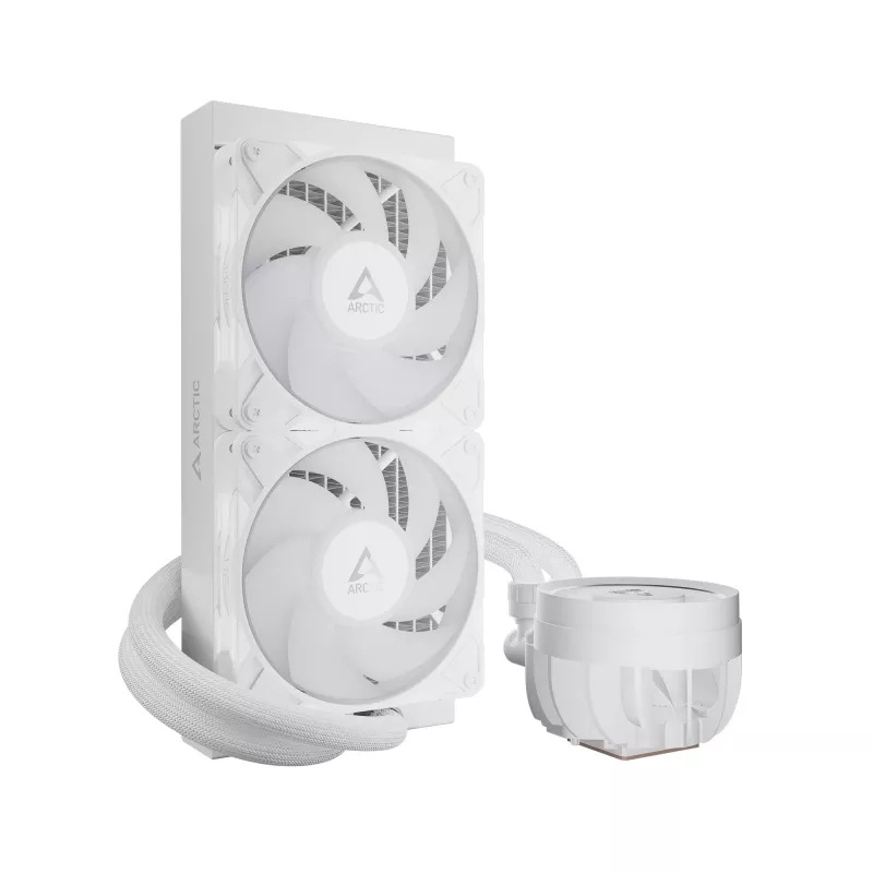 Refrigerador líquido All-in-One para CPU Arctic Liquid Freezer III Pro 240 A-RGB – 240 mm, ventoinha de 120 mm, branco, compatível com LGA1700/AM4/AM5