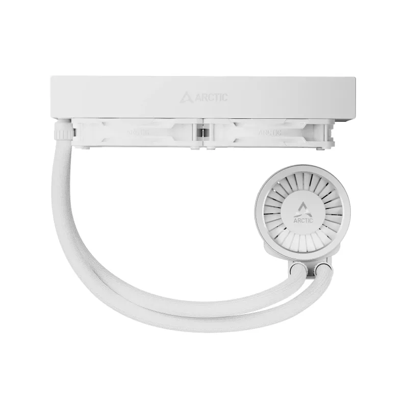 Refrigerador líquido All-in-One para CPU Arctic Liquid Freezer III Pro 240 A-RGB – 240 mm, ventoinha de 120 mm, branco, compatível com LGA1700/AM4/AM5