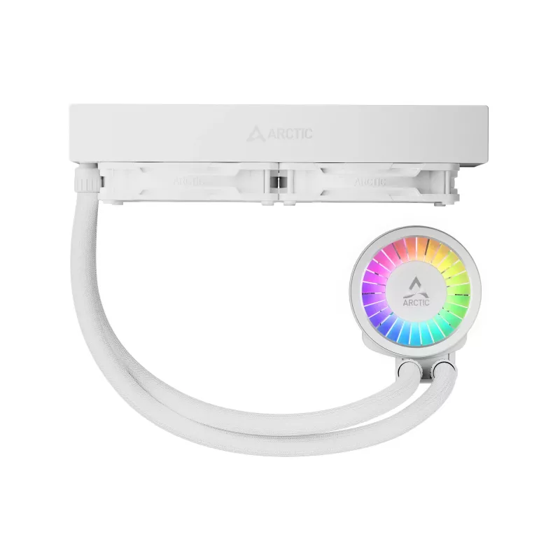Refrigerador líquido All-in-One para CPU Arctic Liquid Freezer III Pro 240 A-RGB – 240 mm, ventoinha de 120 mm, branco, compatível com LGA1700/AM4/AM5