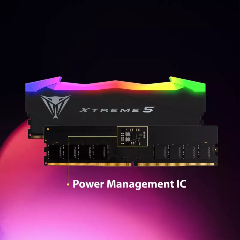 PATRIOT PVXR548G76C36KViper Xtreme 5RGB, VIPER XTREME 5 DDR5 48GB CL36 76000MHz BLK RGB HS DUAL