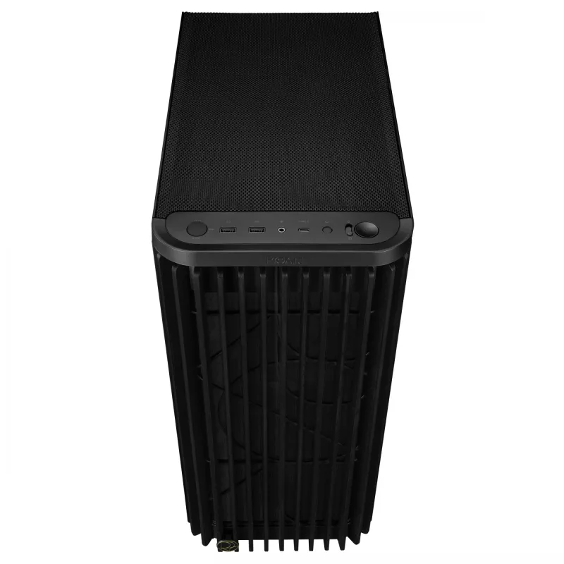 ASUS 90DC00M0-B39040 ProArt PA401 Wood Edition Mesh PWM caixa ATX Midi-Tower, vidro temperado, preta
