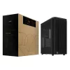 ASUS 90DC00M0-B39040 ProArt PA401 Wood Edition Mesh PWM caixa ATX Midi-Tower, vidro temperado, preta