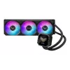 Refrigeração líquida All-in-One ASUS TUF Gaming LC III 360 ARGB LCD — radiador de 360 mm, 3x ventoinhas de 120 mm, socket AM5/AM4/LGA1700/LGA1200, Preto