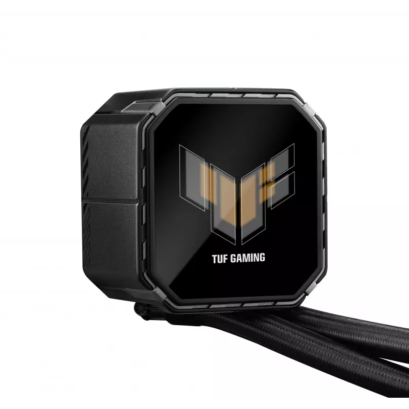 Refrigeração líquida All-in-One ASUS TUF Gaming LC III 360 ARGB LCD — radiador de 360 mm, 3x ventoinhas de 120 mm, socket AM5/AM4/LGA1700/LGA1200, Preto
