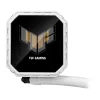 Refrigerador líquido All-in-One ASUS TUF Gaming LC III 360 ARGB LCD White Edition – radiador de 360 mm, 3 ventoinhas PWM de 120 mm, ecrã LCD, branco