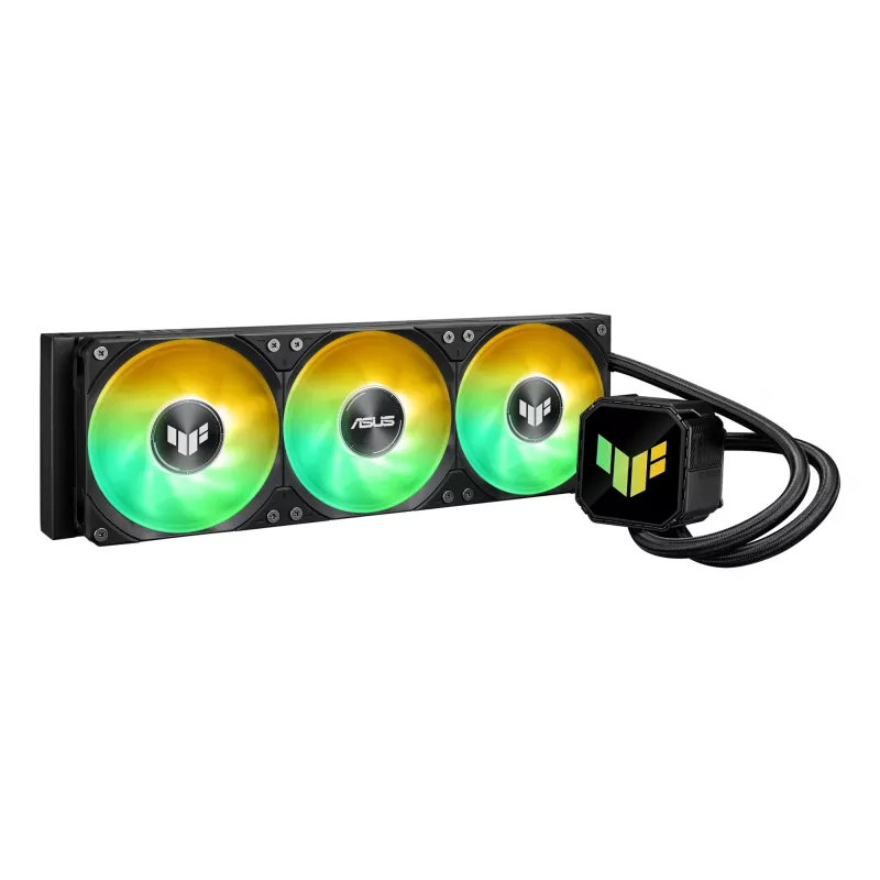 Refrigeração líquida All-in-One ASUS TUF GAMING LC III 360 ARGB – ventoinhas de 120 mm, suporta AM4/LGA1200/LGA1700/AM5, Preto