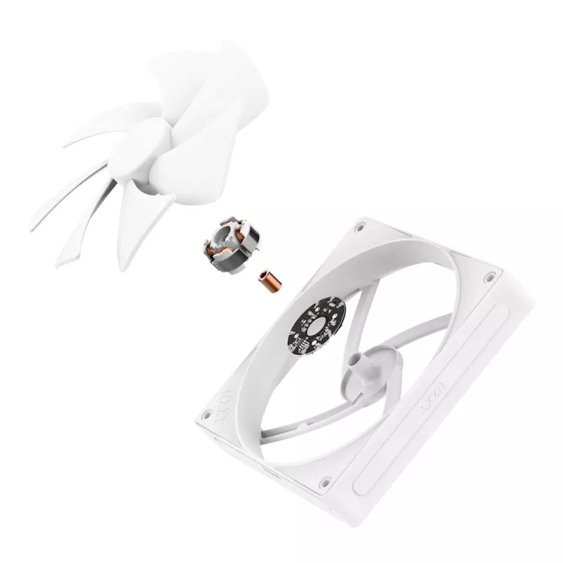 Ventoinha de refrigeração NZXT F140p 140mm Branco Pressão Estática