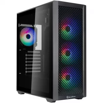 Caixa de computador SilverStone FARA 515FXR Caixa tower preto