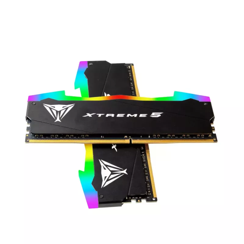DIMM 32 GB DDR5-8000 (2x 16 GB) Dual-Kit, memória RAM preta, PVXR532G80C38K, Viper Xtreme5 RGB, INTEL XMP
