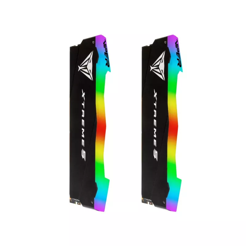DIMM 32 GB DDR5-8000 (2x 16 GB) Dual-Kit, memória RAM preta, PVXR532G80C38K, Viper Xtreme5 RGB, INTEL XMP