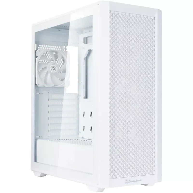 Caixa de PC torre SILVERSTONE FARA 515FXR (branco) — caixa Mid-Tower, compatível com ATX/micro-ATX