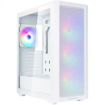 Caixa de PC torre SILVERSTONE FARA 515FXR (branco) — caixa Mid-Tower, compatível com ATX/micro-ATX