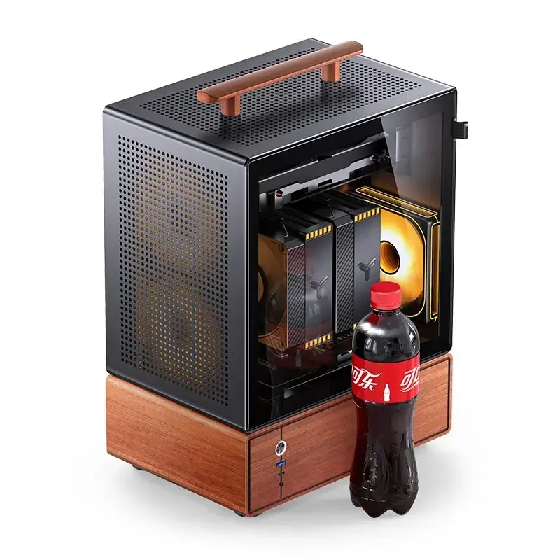 Caixa de PC Jonsbo T7 Midi-Tower mATX Vidro Temperado preto