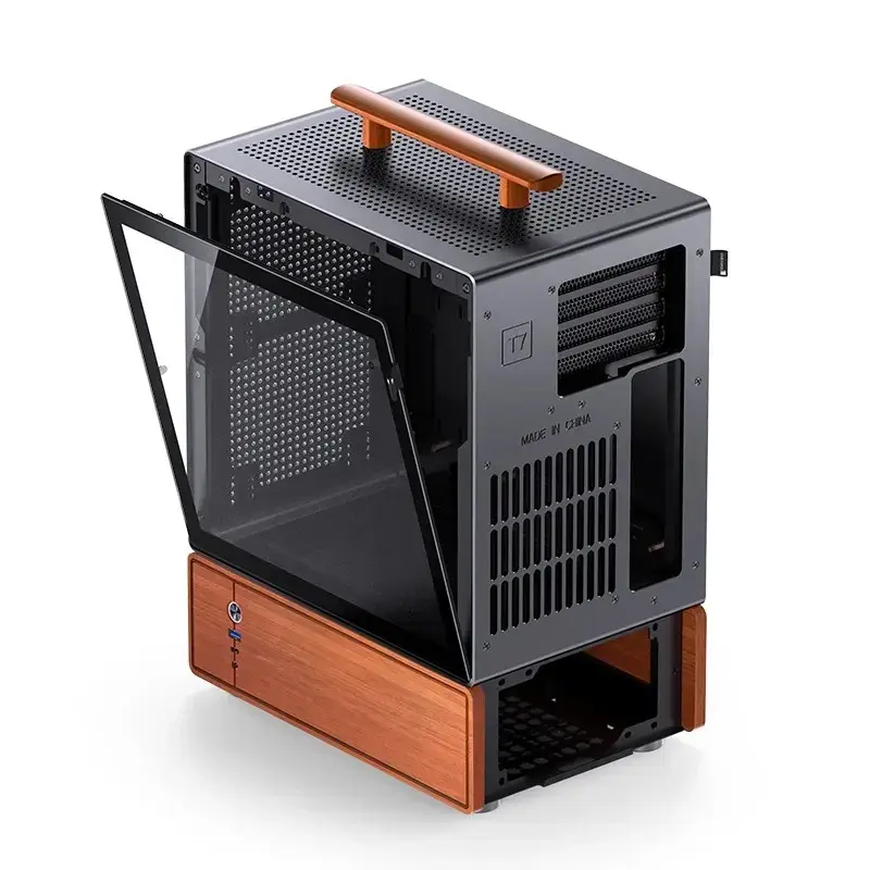 Caixa de PC Jonsbo T7 Midi-Tower mATX Vidro Temperado preto