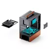 Caixa de PC Jonsbo T7 Midi-Tower mATX Vidro Temperado preto