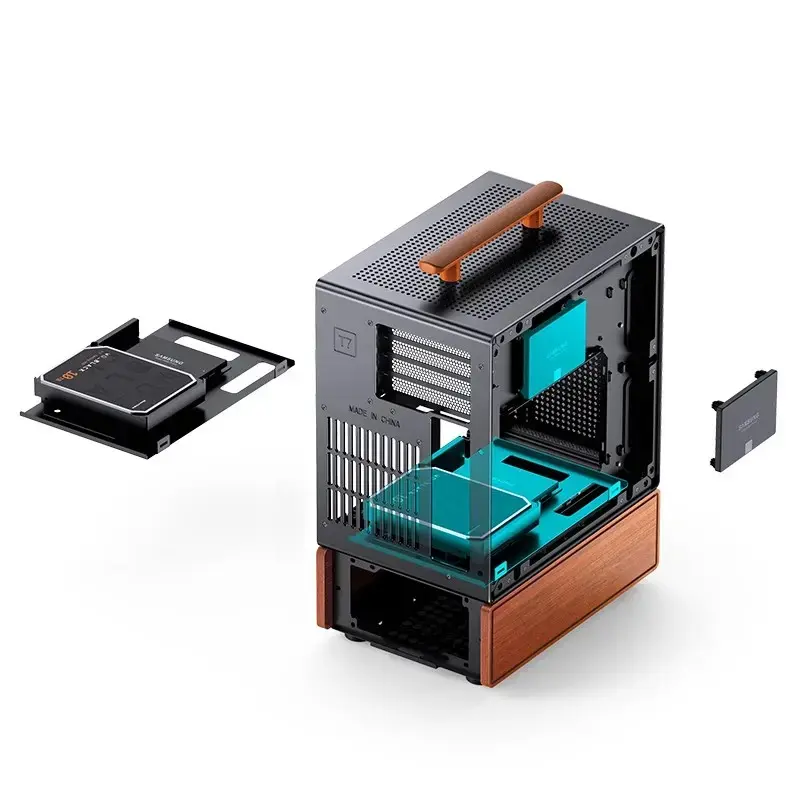 Caixa de PC Jonsbo T7 Midi-Tower mATX Vidro Temperado preto