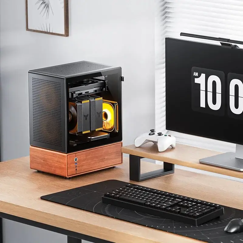 Caixa de PC Jonsbo T7 Midi-Tower mATX Vidro Temperado preto