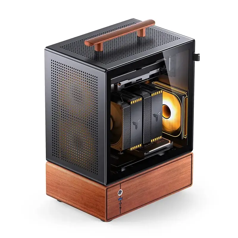 Caixa de PC Jonsbo T7 Midi-Tower mATX Vidro Temperado preto