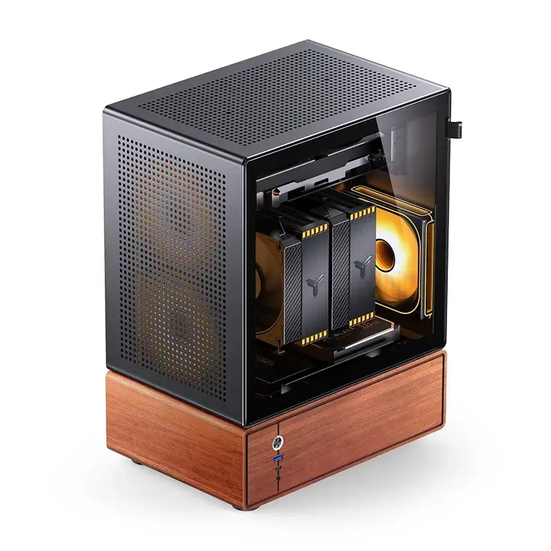 Caixa de PC Jonsbo T7 Midi-Tower mATX Vidro Temperado preto