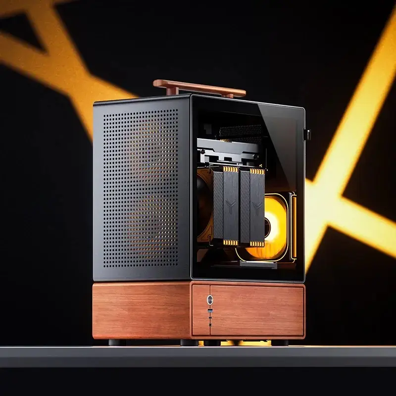 Caixa de PC Jonsbo T7 Midi-Tower mATX Vidro Temperado preto