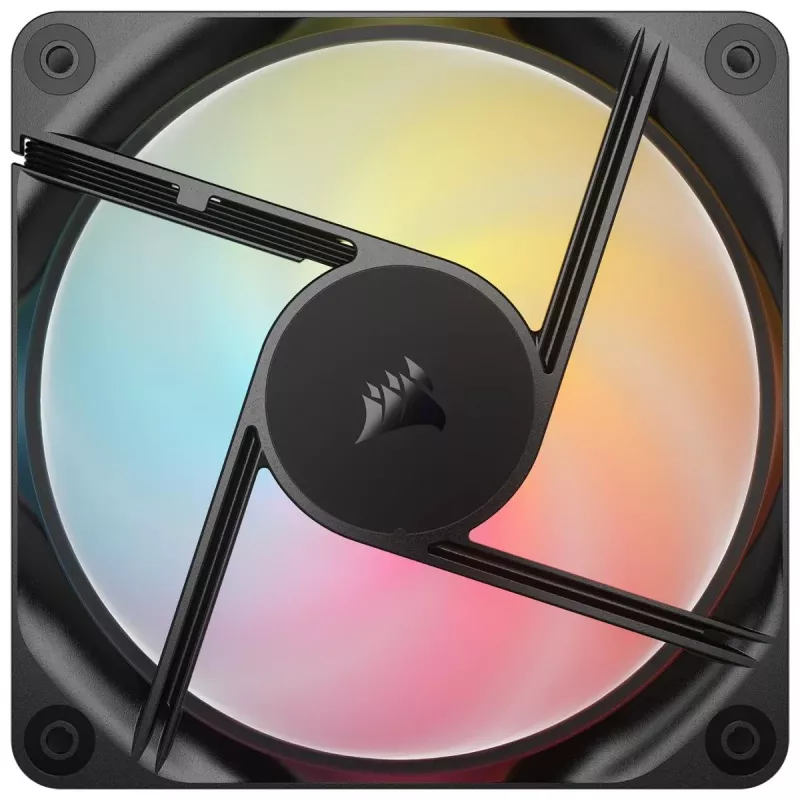 Ventoinha de refrigeração CORSAIR RS120-R ARGB 120mm 3-Pack, 120 mm, iluminação ARGB, 3 ventoinhas