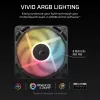 Ventoinha de refrigeração CORSAIR RS120-R ARGB 120mm 3-Pack, 120 mm, iluminação ARGB, 3 ventoinhas