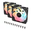 Ventoinha de refrigeração CORSAIR RS120-R ARGB 120mm 3-Pack, 120 mm, iluminação ARGB, 3 ventoinhas