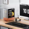 Caixa de PC Jonsbo T7 Midi Tower mATX Vidro Temperado Prateado