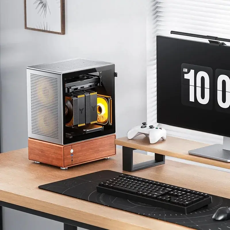 Caixa de PC Jonsbo T7 Midi Tower mATX Vidro Temperado Prateado