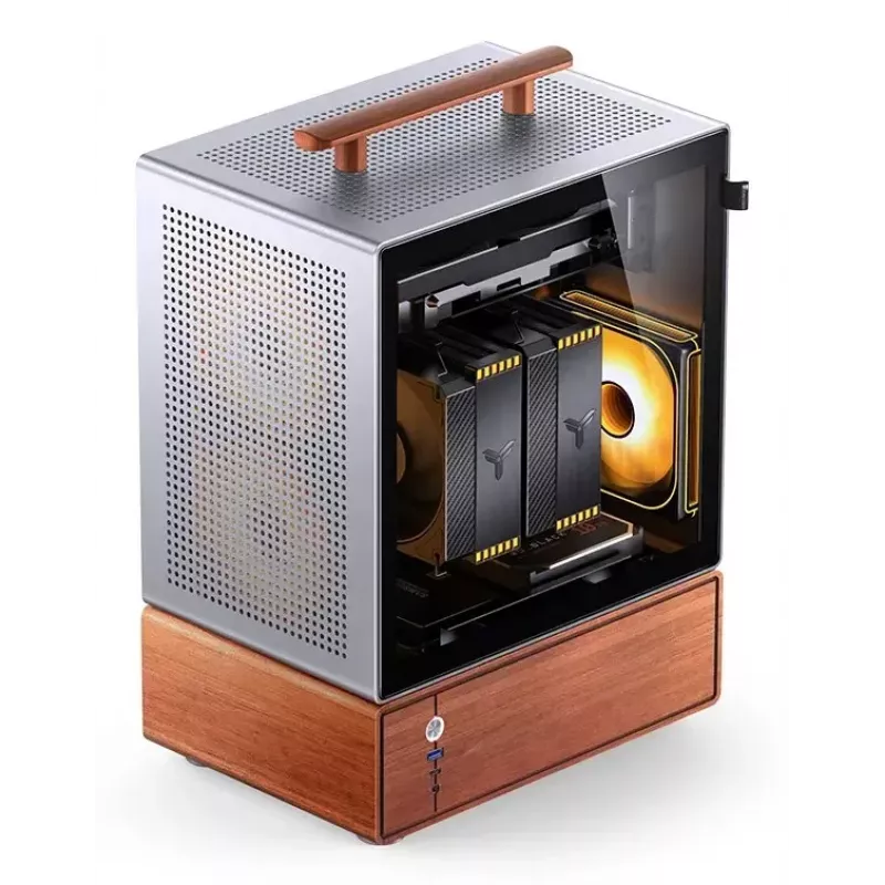 Caixa de PC Jonsbo T7 Midi Tower mATX Vidro Temperado Prateado