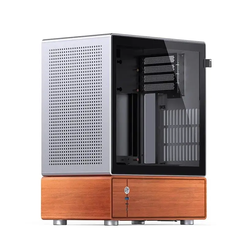 Caixa de PC Jonsbo T7 Midi Tower mATX Vidro Temperado Prateado