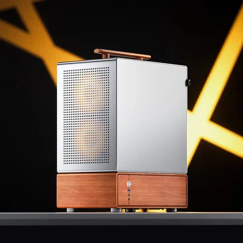 Caixa de PC Jonsbo T7 Midi Tower mATX Vidro Temperado Prateado
