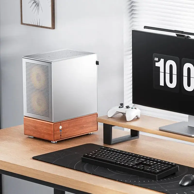 Caixa de PC Jonsbo T7 Midi Tower mATX Vidro Temperado Prateado