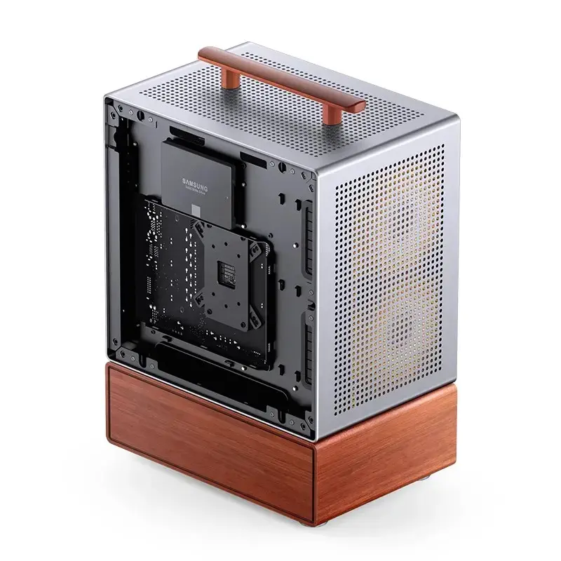 Caixa de PC Jonsbo T7 Midi Tower mATX Vidro Temperado Prateado