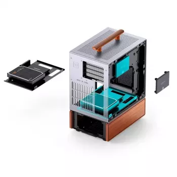 Caixa de PC Jonsbo T7 Midi Tower mATX Vidro Temperado Prateado