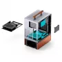Caixa de PC Jonsbo T7 Midi Tower mATX Vidro Temperado Prateado