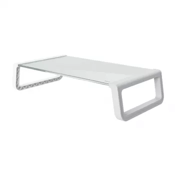 Suporte de monitor / base de secretária Trust 25351 transparente, branco
