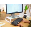 Suporte de monitor / base de secretária Trust 25351 transparente, branco