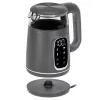 Fervedor elétrico Adler AD 1305 G — 1,7 L, 2200 W, termostato regulável, visor LED, cinzento