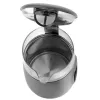 Fervedor elétrico Adler AD 1305 G — 1,7 L, 2200 W, termostato regulável, visor LED, cinzento
