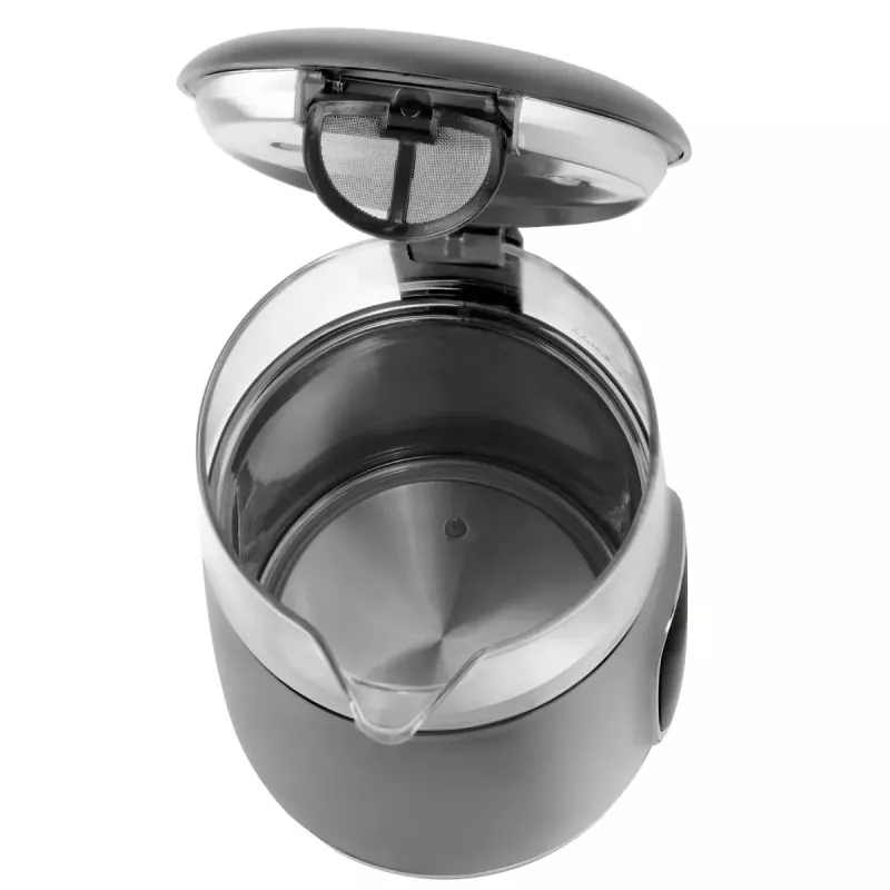 Fervedor elétrico Adler AD 1305 G — 1,7 L, 2200 W, termostato regulável, visor LED, cinzento