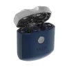 Máquina de barbear rotativa Adler AD 2937, 2 cabeças rotativas, bateria de iões de lítio recarregável 250 mAh, lavável, sem fios, azul