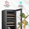 Garrafa térmica elétrica para vinho Adler AD 8080, instalação livre preta, 24 garrafas, 2 zonas, 60 L, controlo tátil